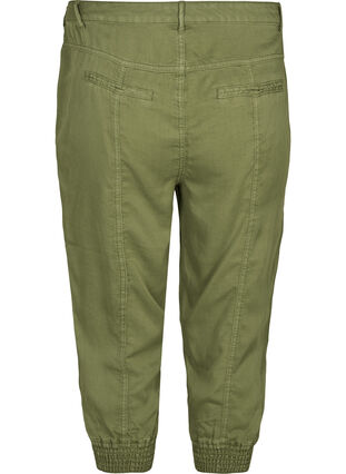 3/4-bukser i lyocell, Ivy green, Packshot image number 1