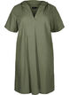 Hettekjole i bomullsblanding med lin, Deep Lichen Green, Packshot image number 0