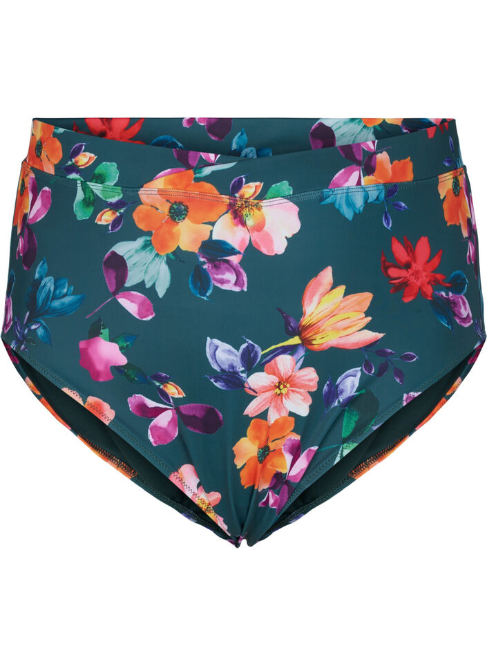 Bikinibukser med utskrift og høy midje, Meave Print, Packshot image number 0