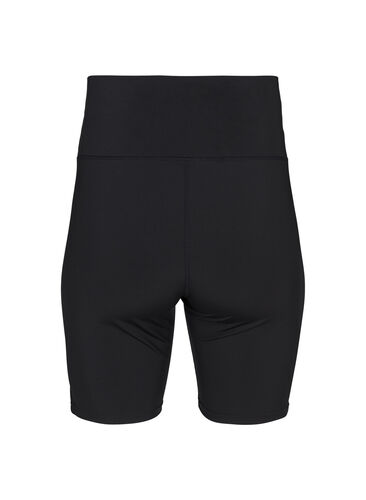 Tettsittende treningsshorts, Black, Packshot image number 1