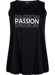 Bomullstopp med A-form, Black W. Passion