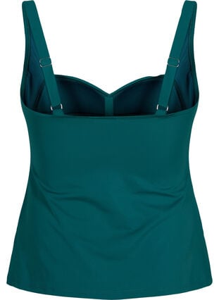 Zizzi Tankini med drapering, Grønn, Packshot image number 1