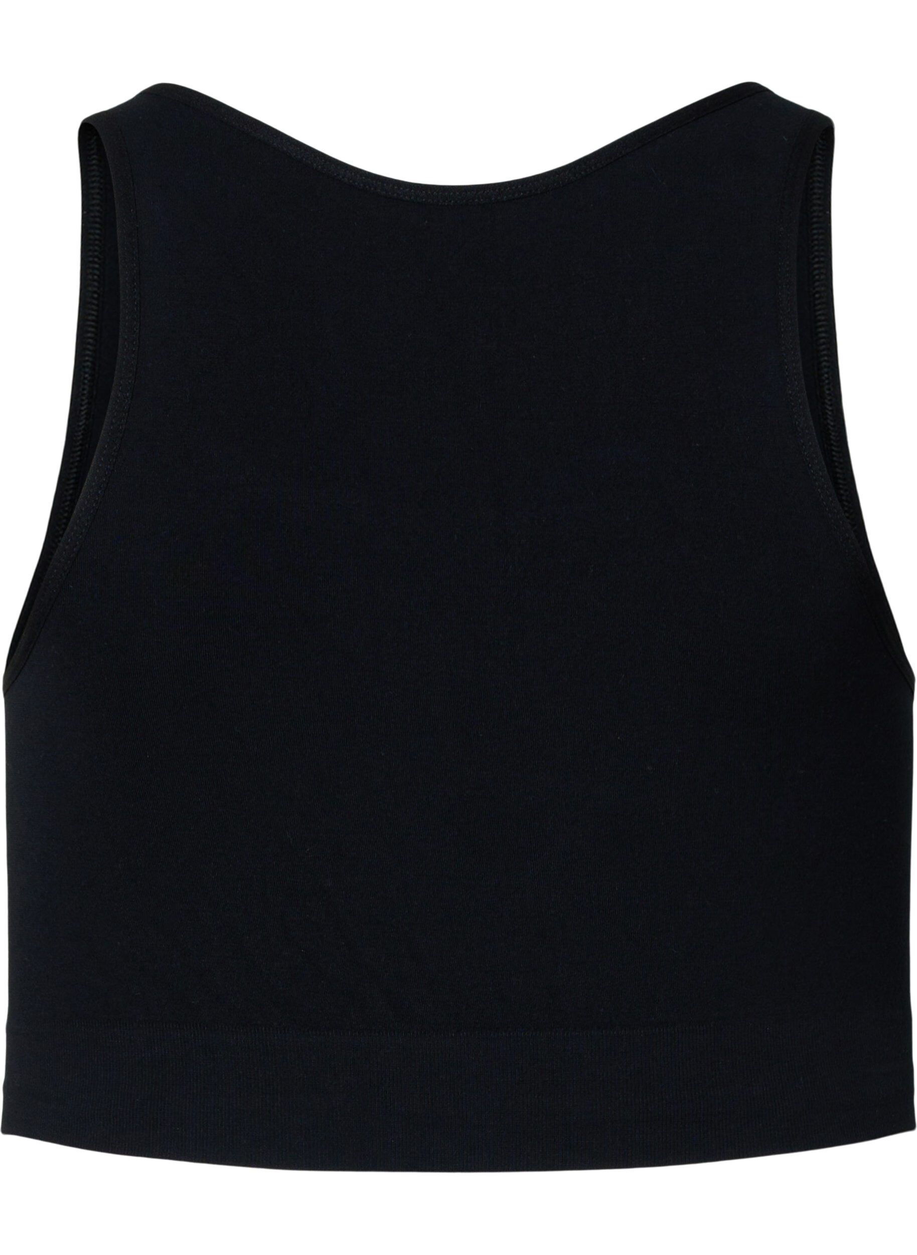 Zizzi Myk BH med mesh, Black, Packshot image number 1