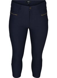 Tettsittende knickers i viskosemiks, Blå Tettsittende knickers i viskosemiks