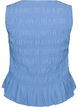 Smock-topp med b&aring;thals og peplum-fald, Bl&aring;, Packshot image number 1