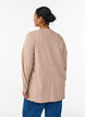 Lang &aring;pen strikket cardigan med lommer, Beige, Model image number 2