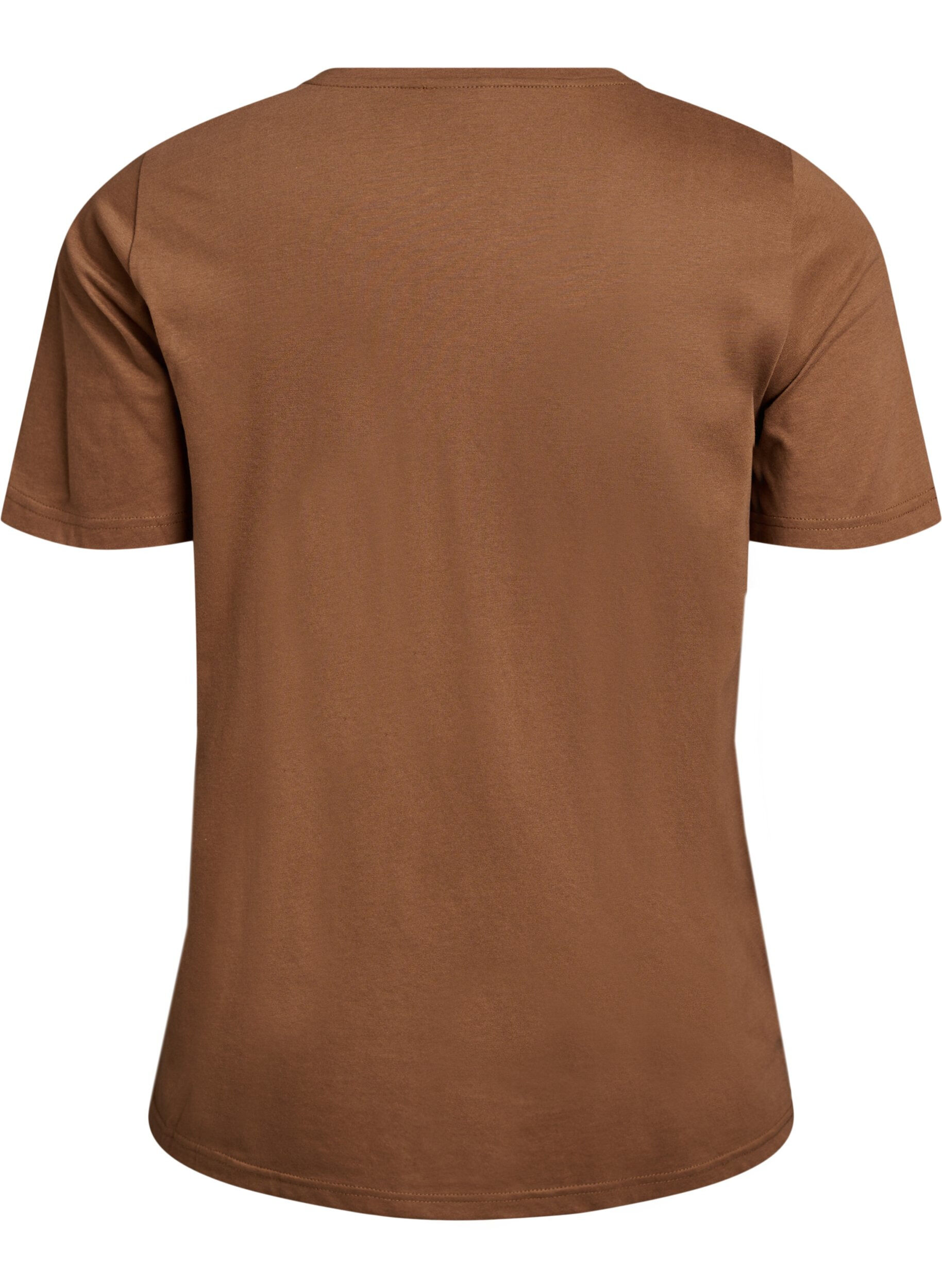 ZizziT-skjorte med trykk, Brun, Packshot image number 1
