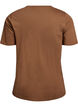 T-skjorte med trykk, Brun, Packshot image number 1