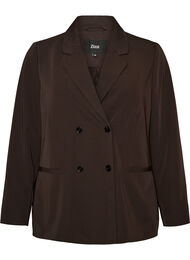 Dobbeltradet blazer med Loose fit, Brun