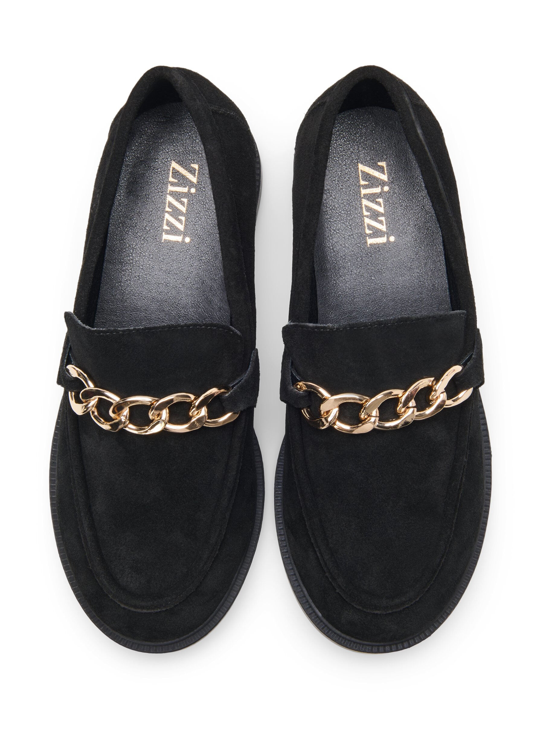 Zizzi Wide fit loafers, Black, Packshot image number 1
