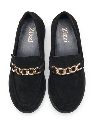 Zizzi Wide fit loafers, Black, Packshot image number 1