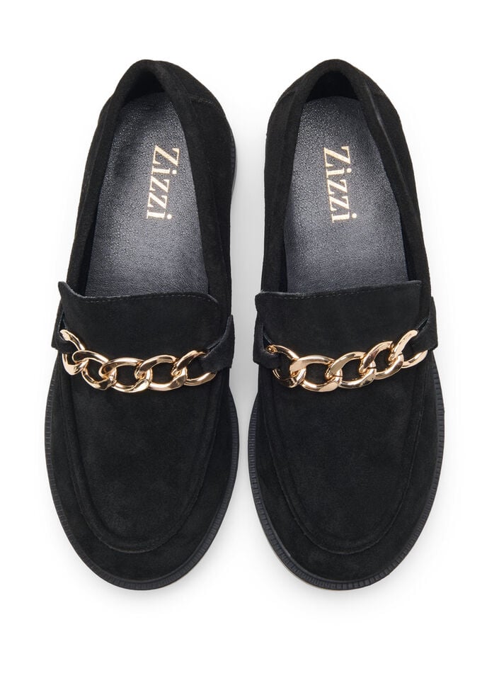 Wide fit loafers, Black, Packshot image number 1