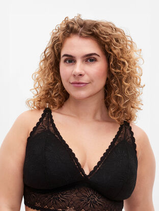 Blonder BH med myk polstring, Black, Model image number 0