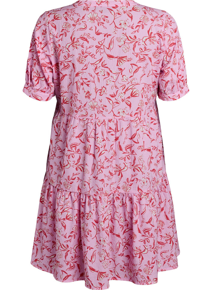 Kort A-linje kjole, Lilla, Packshot image number 1