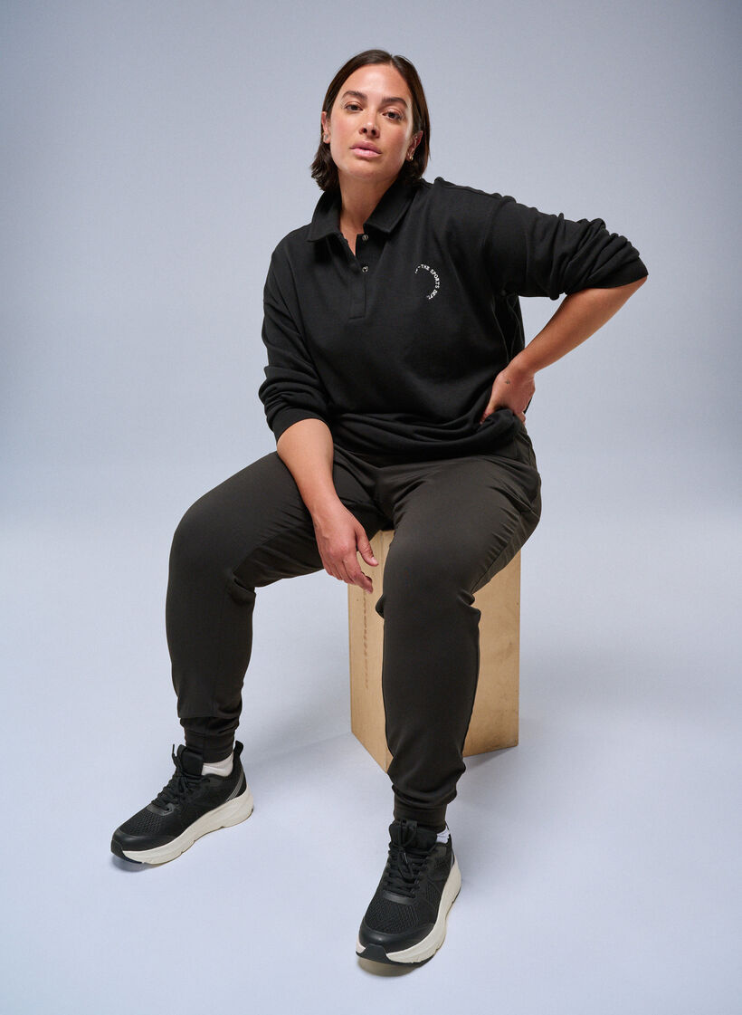 Joggebukser med lommer, Black, Image