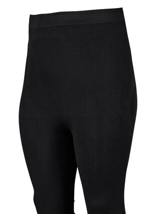 Shapewear leggings med høyt liv, Black, Packshot image number 3