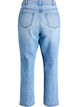 Jeans med straight fit og høy midje, Blå, Packshot image number 1