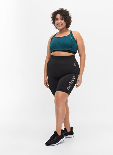 Sports-BH med mesh på ryggen, Deep Teal, Model image number 2