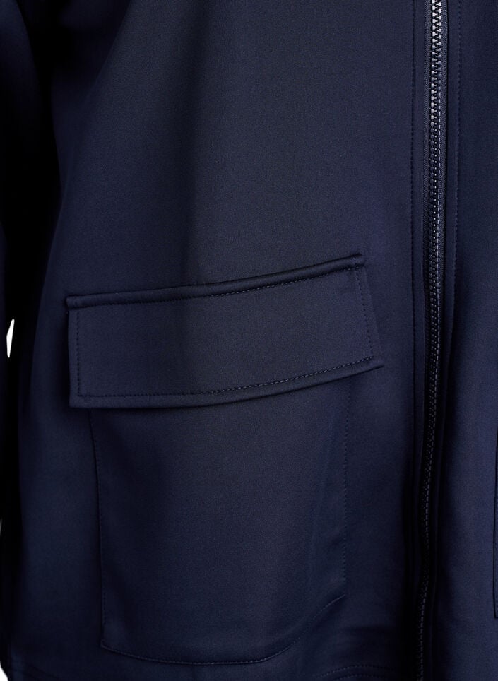 Trackjakke med striper og lommer, Blå, Packshot