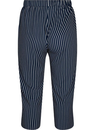 Løse bukser med 7/8 lengde, Navy Blazer Stripe, Packshot image number 1
