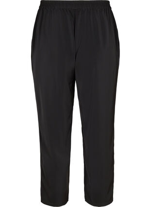 Løse bukser med lommer, Black, Packshot image number 1