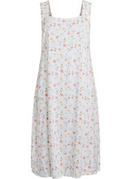 FLASH - Sommerkjole med brede stropper, White Flower