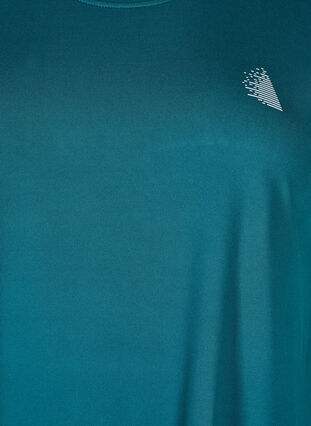 Zizzi Lang trenings-T-skjorte, Grønn, Packshot image number 2