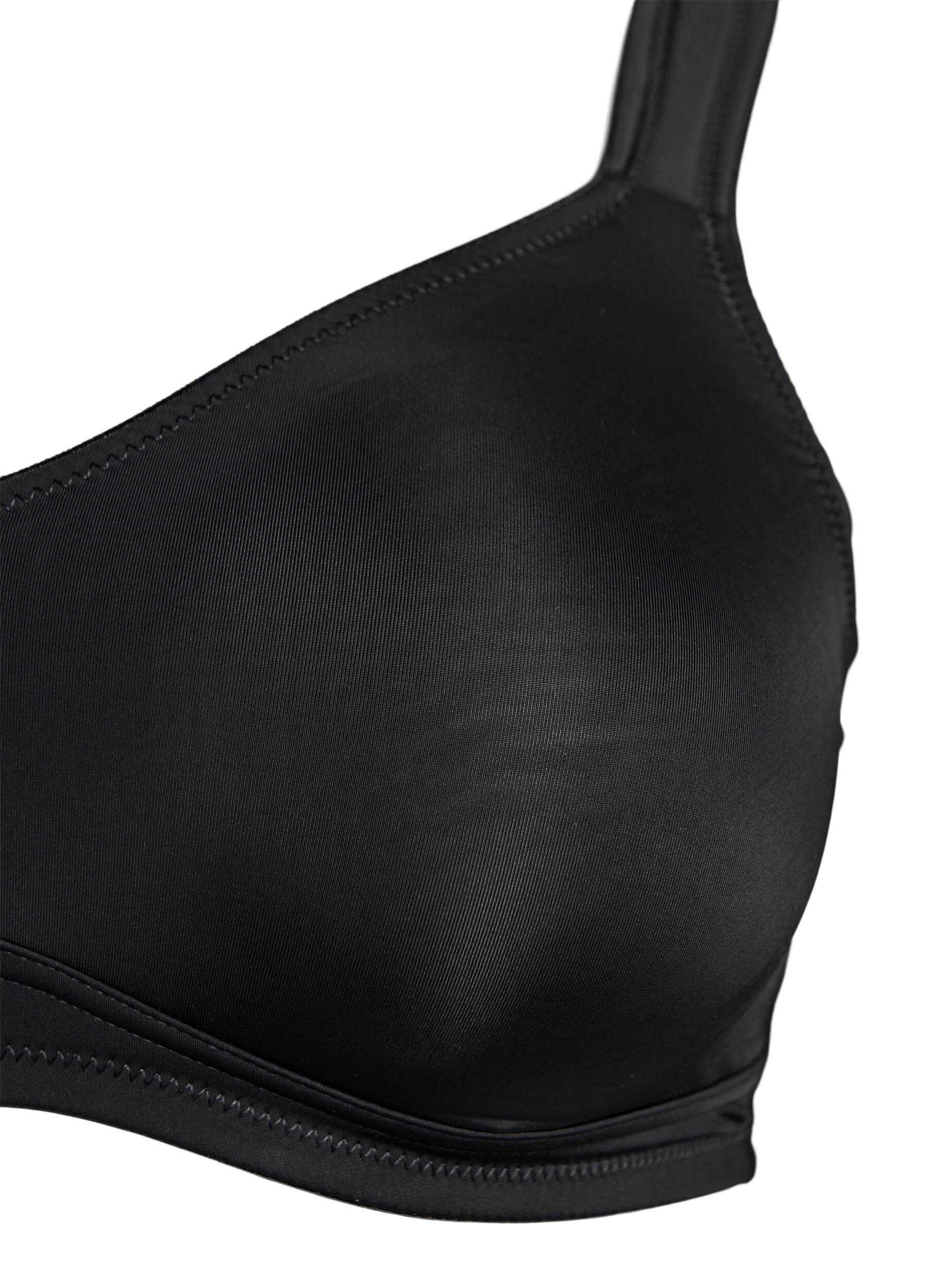ZizziKomfort-BH med polstrede stropper, Svart, Packshot image number 2
