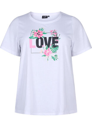 FLASH - T-skjorte med motiv, Bright White Love, Packshot image number 0