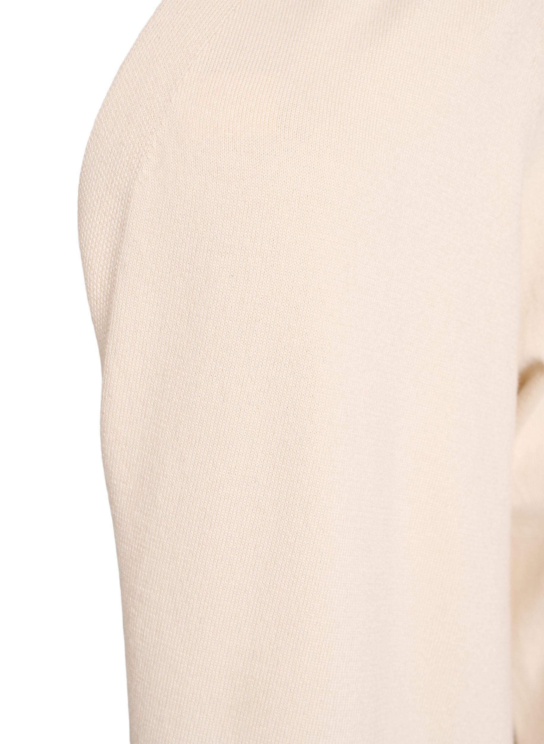 ZizziLang, &aring;pen cardigan med lommer, Beige, Packshot image number 2