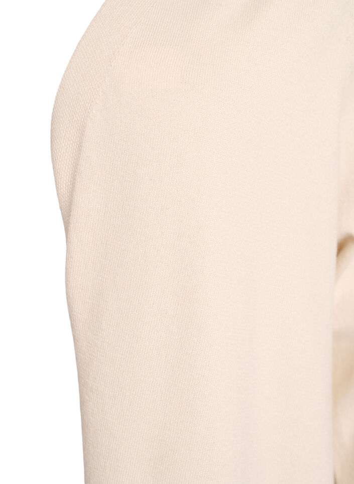Lang, &aring;pen cardigan med lommer, Beige, Packshot image number 2