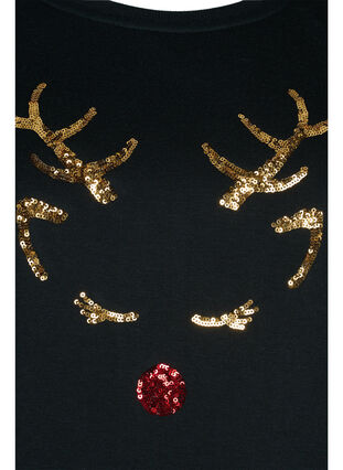 Kjole med julemotiv, Black Reindeer, Packshot image number 2