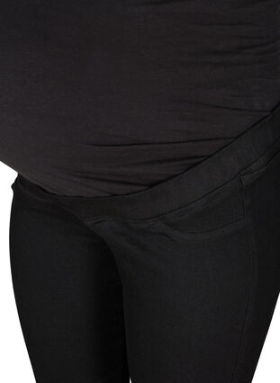 Zizzi Jeggings med baklommer til gravide, Black, Packshot image number 2