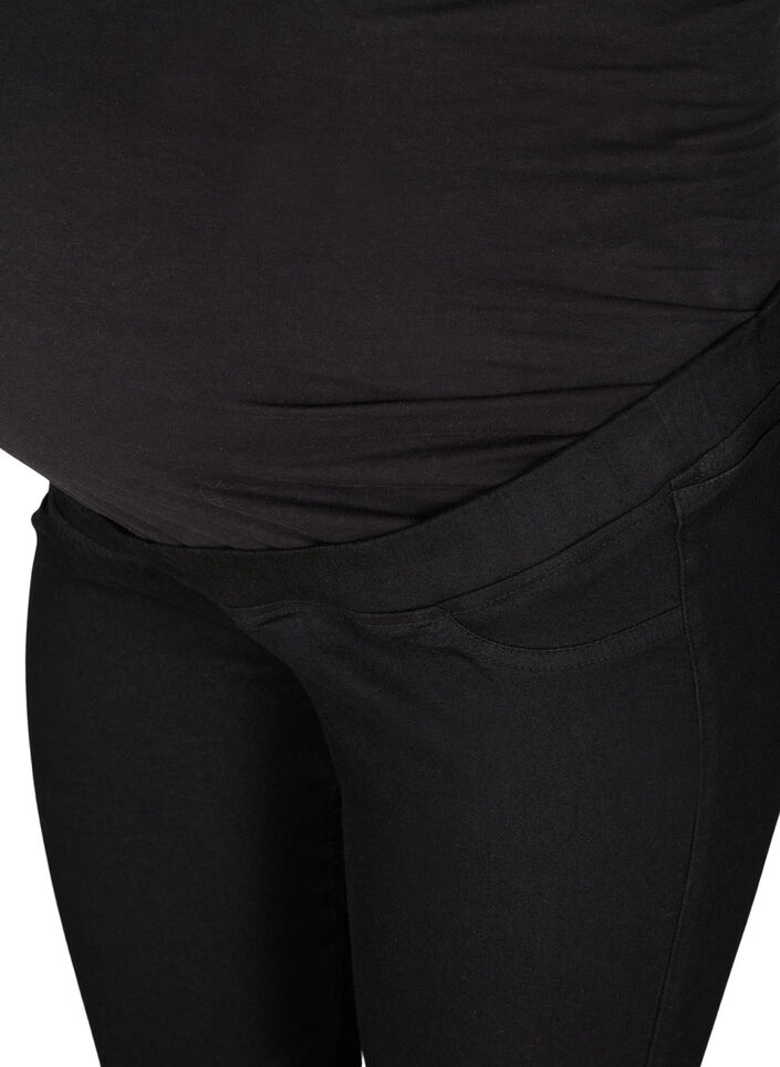 Jeggings med baklommer til gravide, Black, Packshot image number 2