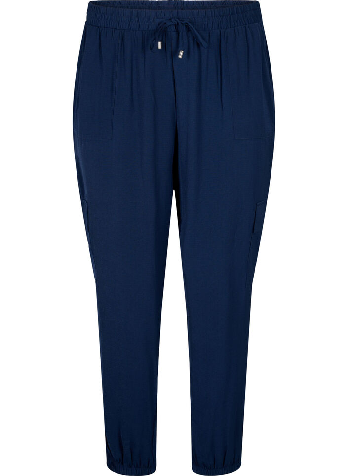 Bukse med cargo-lommer, Navy Blazer, Packshot image number 0