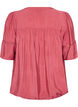 Viskosebluse med legg og ballongeffekt, Rosa, Packshot image number 1