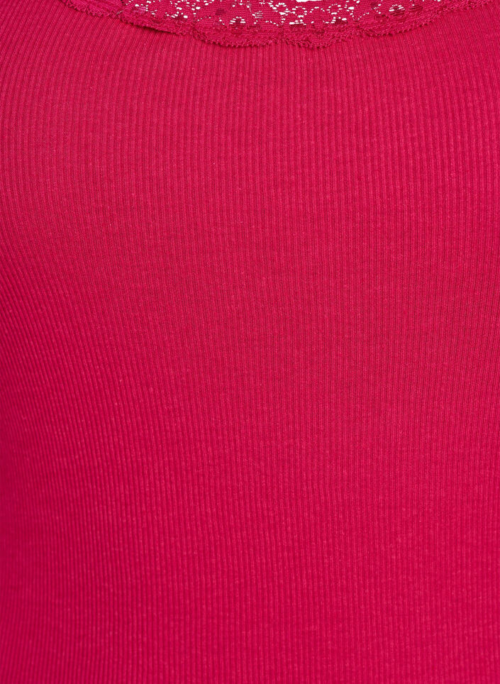 Topp med blondekant, Rosa, Packshot image number 2