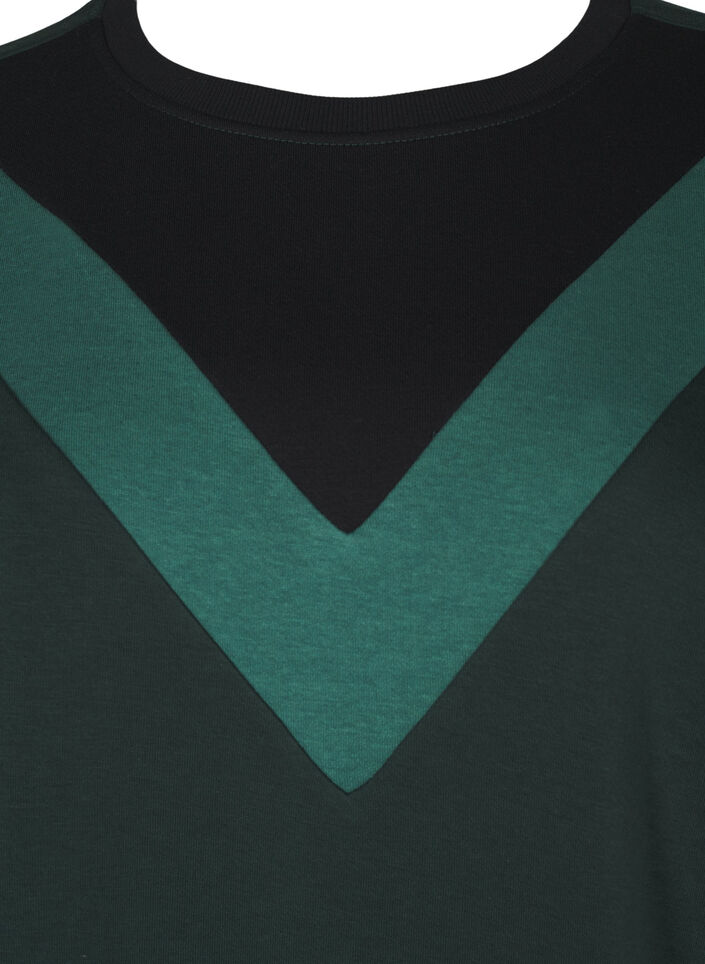 Lang, fargeblokket sweatshirt, Scarab Color Block, Packshot image number 2