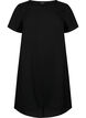 Kjole med korte ermer, Svart, Packshot image number 0