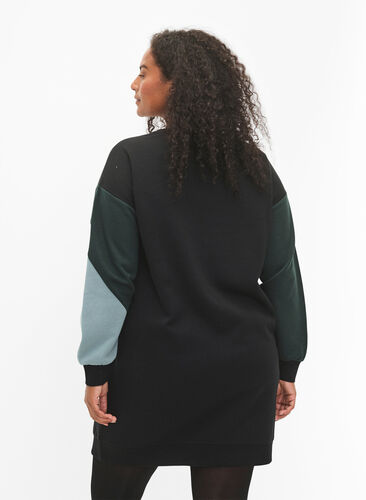 Lang hettegenser med colorblock, Scarab Color Block, Model image number 1
