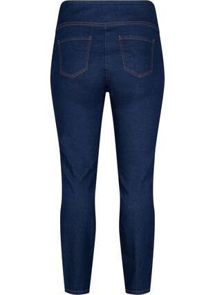 Zizzi Stretchy jeggings i bomullsblanding, Dark blue, Packshot image number 1