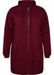 Lang hettegenser-cardigan med glidel&aring;s, R&oslash;d, Packshot image number 0
