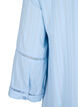 Kjole i blanding av bomull og viskose med 3/4-ermer, Chambray Blue, Packshot image number 3