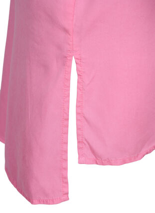 Lang skjorte med 3/4-ermer i lyocell (TENCEL™), Rosebloom, Packshot image number 3
