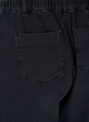 Løse Saga jeans med høyt liv, Grey Denim, Packshot image number 3