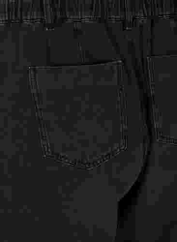Løse Saga jeans med høyt liv, Grey Denim, Packshot image number 3
