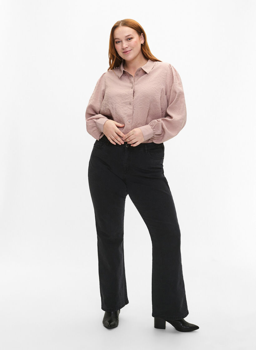 Langermet skjorte i Tencel ™ Modal, Goat, Model image number 0
