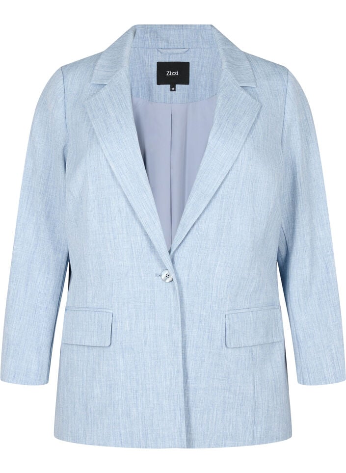 Melert blazer med knappelukking, Infinity , Packshot image number 0