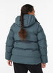 Kort pufferjakke med avtagbar hette, Gr&oslash;nn, Model image number 2