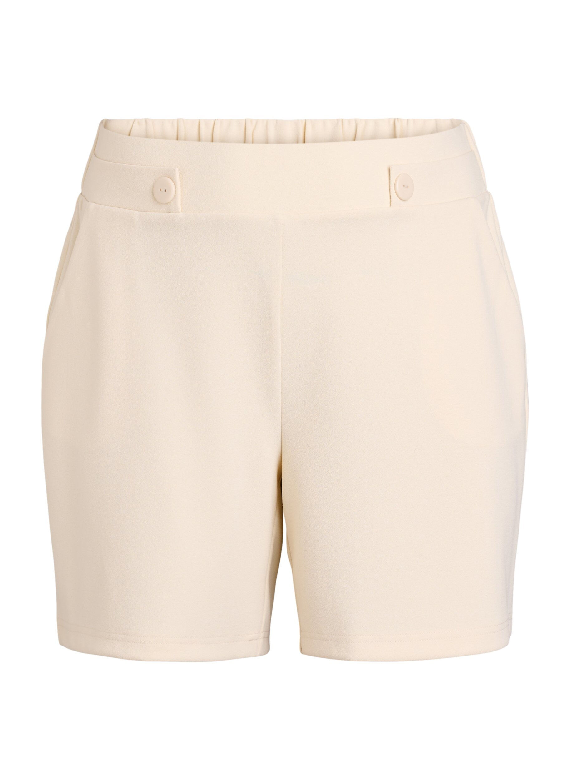 ZizziShorts med lommer og l&oslash;s passform, Beige, Packshot image number 0